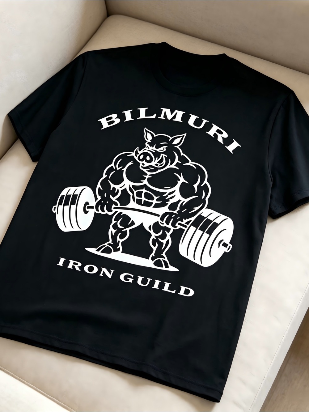 Pig bilmurI Iron Guild Gym Women Men T-shirt Unisex